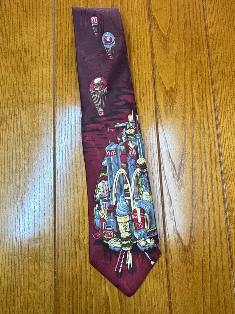 Vintage 1994 McDonald’s Collection Necktie - NYC Skyline Twin Towers